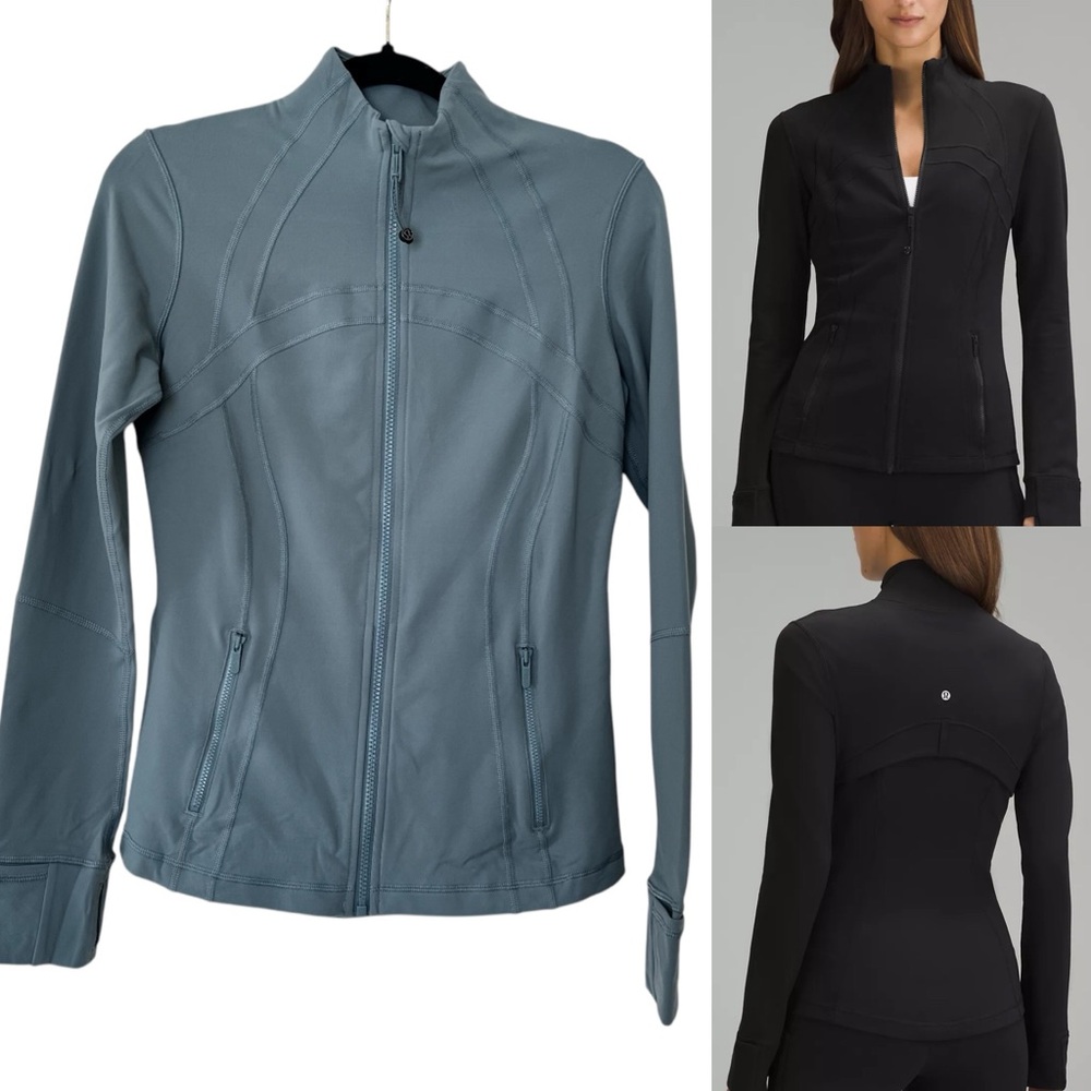 lululemon athletica blue/green zip jacket